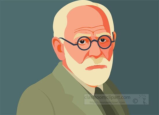 physiologist sigmund freud clipart - Classroom Clip Art