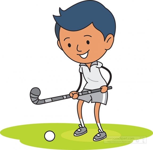 player holding hockey stick gray color Classroom Clip Art