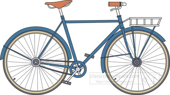 porteur bicycle clipart - Classroom Clipart