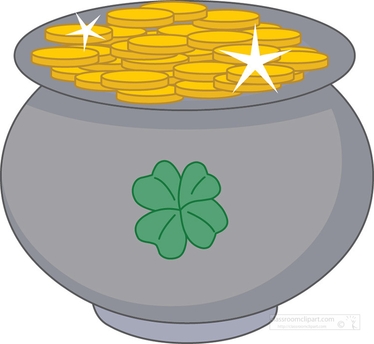 pot of gold clipart - Classroom Clip Art