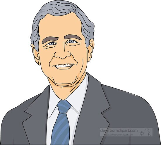 president-george-w-bush-clipart - Classroom Clip Art