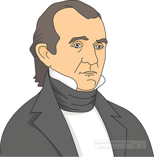 president-james-k-polk-clipart - Classroom Clip Art