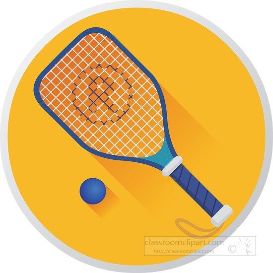 racquet with ball used in racquetball clipart Classroom Clip Art
