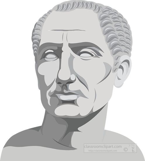 roman politican julius caesar clipart - Classroom Clipart