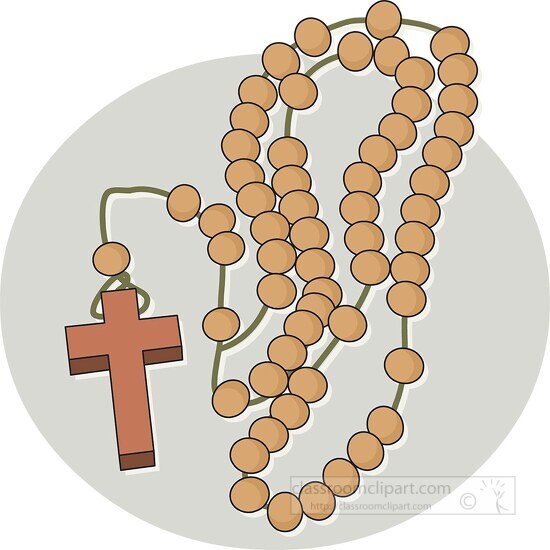 Rosary Beads Clipart - Classroom Clip Art