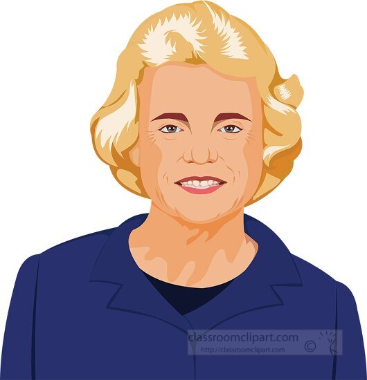 sandra day O connor justice clipart 710 - Classroom Clip Art