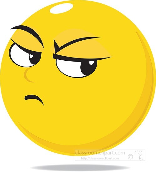 Smily Character Jealous Expression Clipart712 Classroom Clip Art