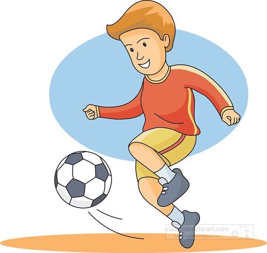 soccer cartoon 71302 - Classroom Clip Art