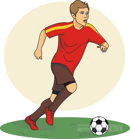 Spanish Soccer Player Clipart - Classroom Clip Art