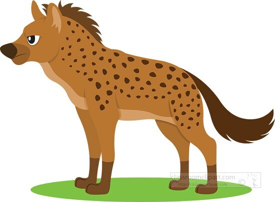 spotted scavenger hyena clipart - Classroom Clip Art