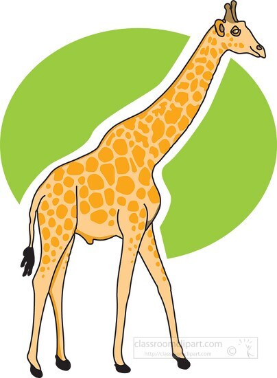 Standing-giraffe-2a.eps - Classroom Clip Art