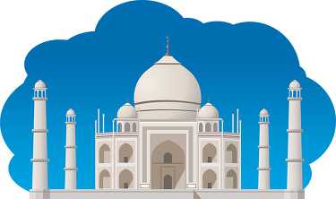 Taj Mahal India clipart - Classroom Clip Art