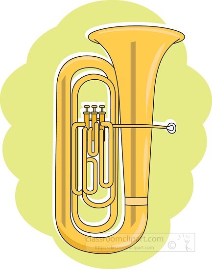 tuba large musical instrument 213 - Classroom Clip Art