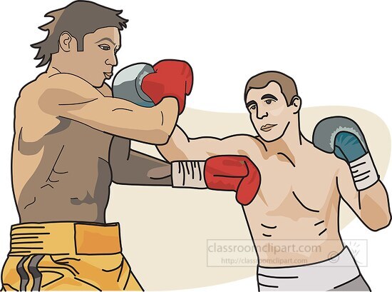 Boxing Clipart-boxer with gloves up