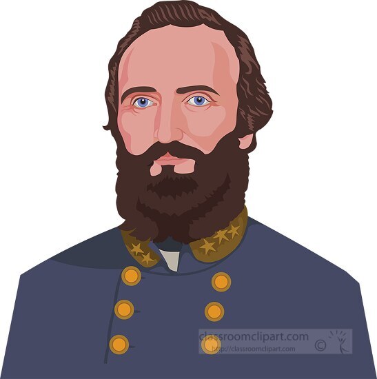 stonewall jackson confederate solider civil war clipart