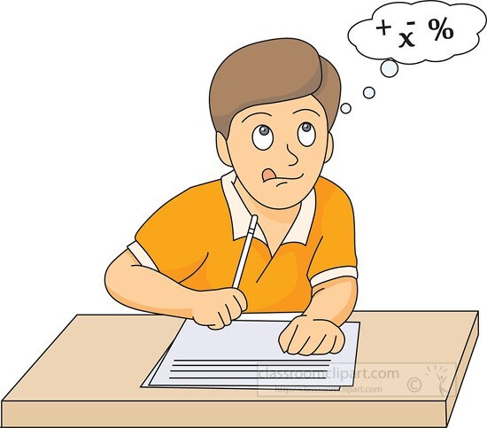 Math Homework Clipart 