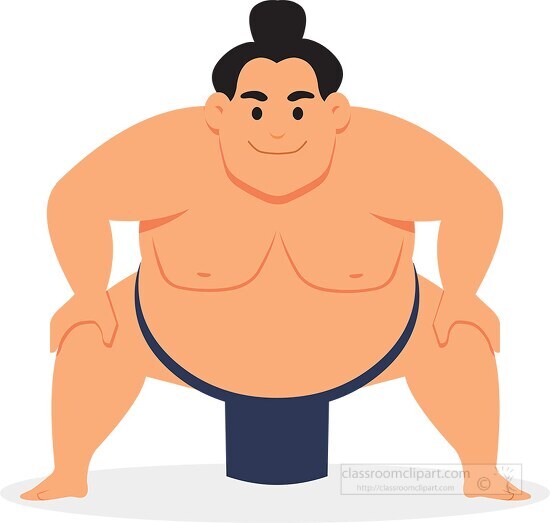 sumo wrestler vector clipart