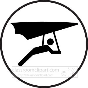 symbol land hang gliding