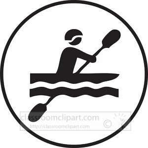 symbol water kayaking