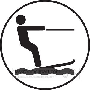 symbol water waterskiing
