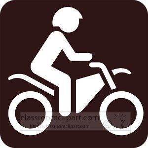 symbols motor bike trail color