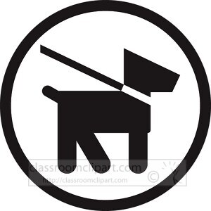 symbols pets on leash
