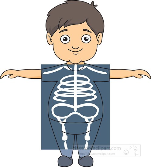 taking an x ray showing bones