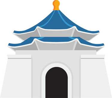 temple architecture taiwan clipart