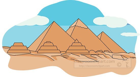 the great pyramid of giza clipart