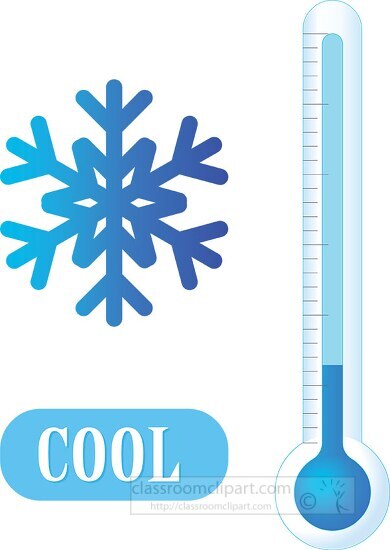 thermometer cold temp clipart