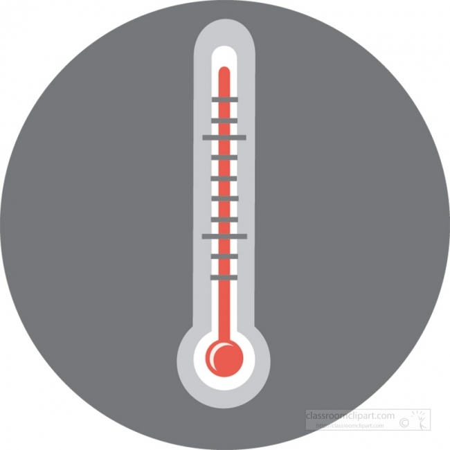 thermometer gray color icon