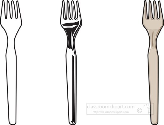 three forks clipart