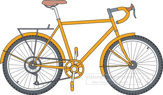 touring bike clipart