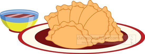 traditional chinese dumplings chinese food clipart