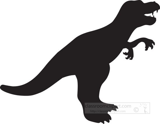 tryannosaurus dinosaur silhouette clipart