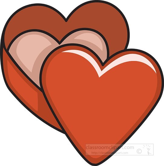 two hearts valentine day clipart