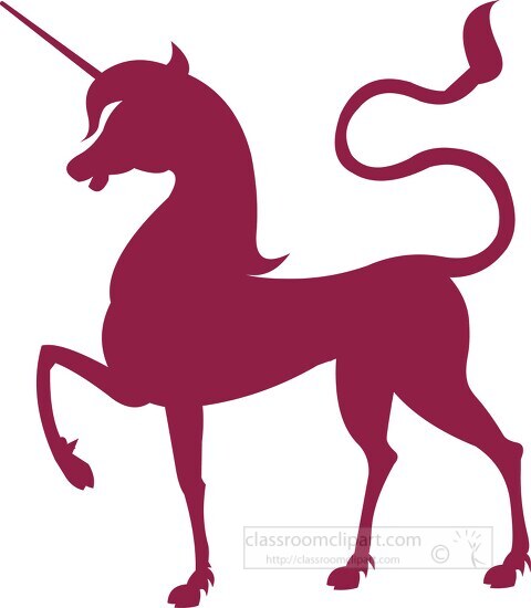 unicorn silhouette clipart