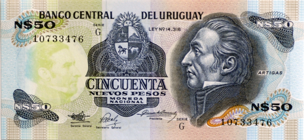 uruguay banknote 275