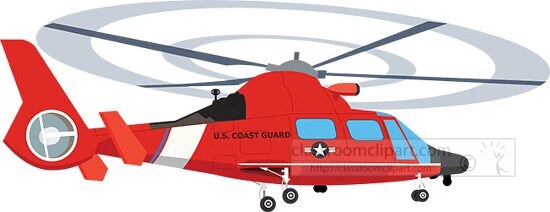 us coast guard helicoptor clipart