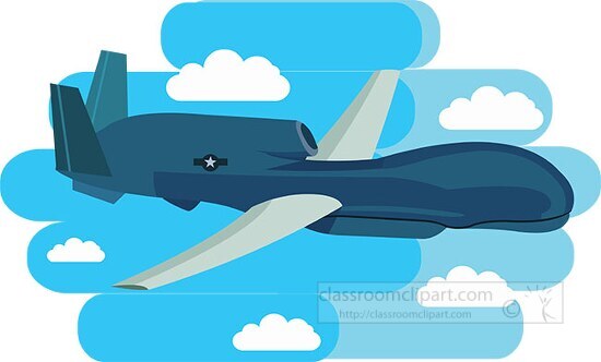 US military drone clipart
