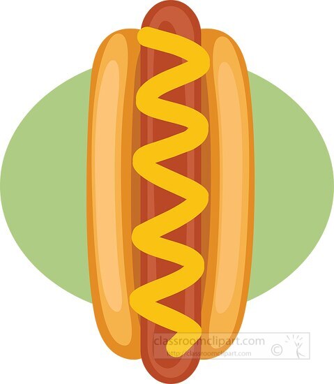 veggie hot dog clipart