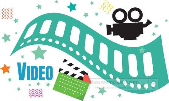 video camera illustration banner