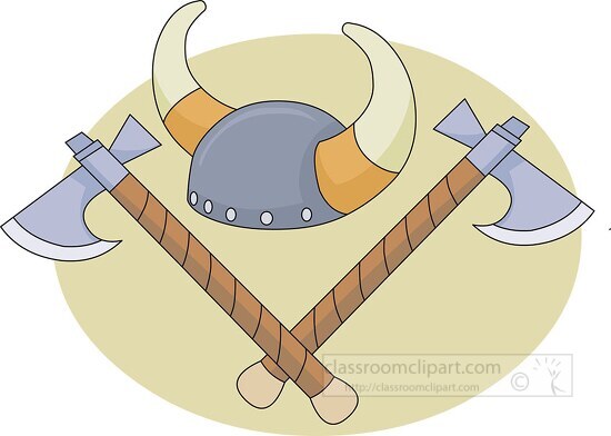 viking helmet battle axe
