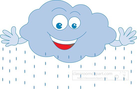 weather caartoon rain cloud 08