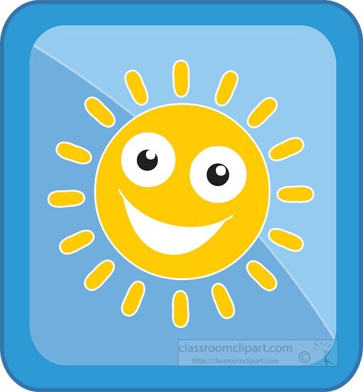 weather icons happy sun