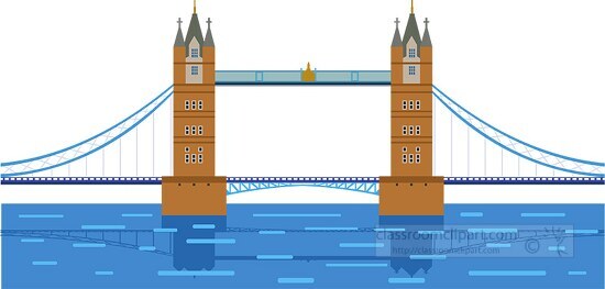 westminster bridge river thames london england clipart