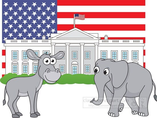 white house flag democrates republican 016