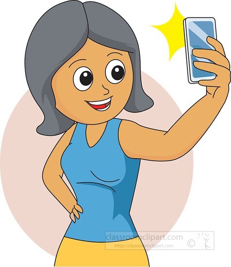 woman taking a selfie