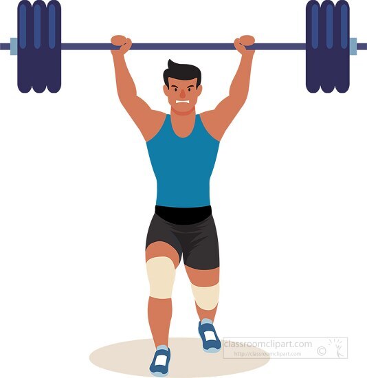 women performimg weight lifting clipart