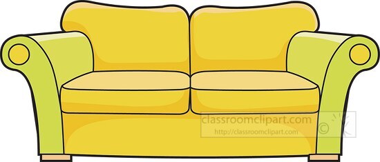yellow couch furniture